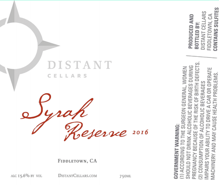 2016 Reserve Syrah